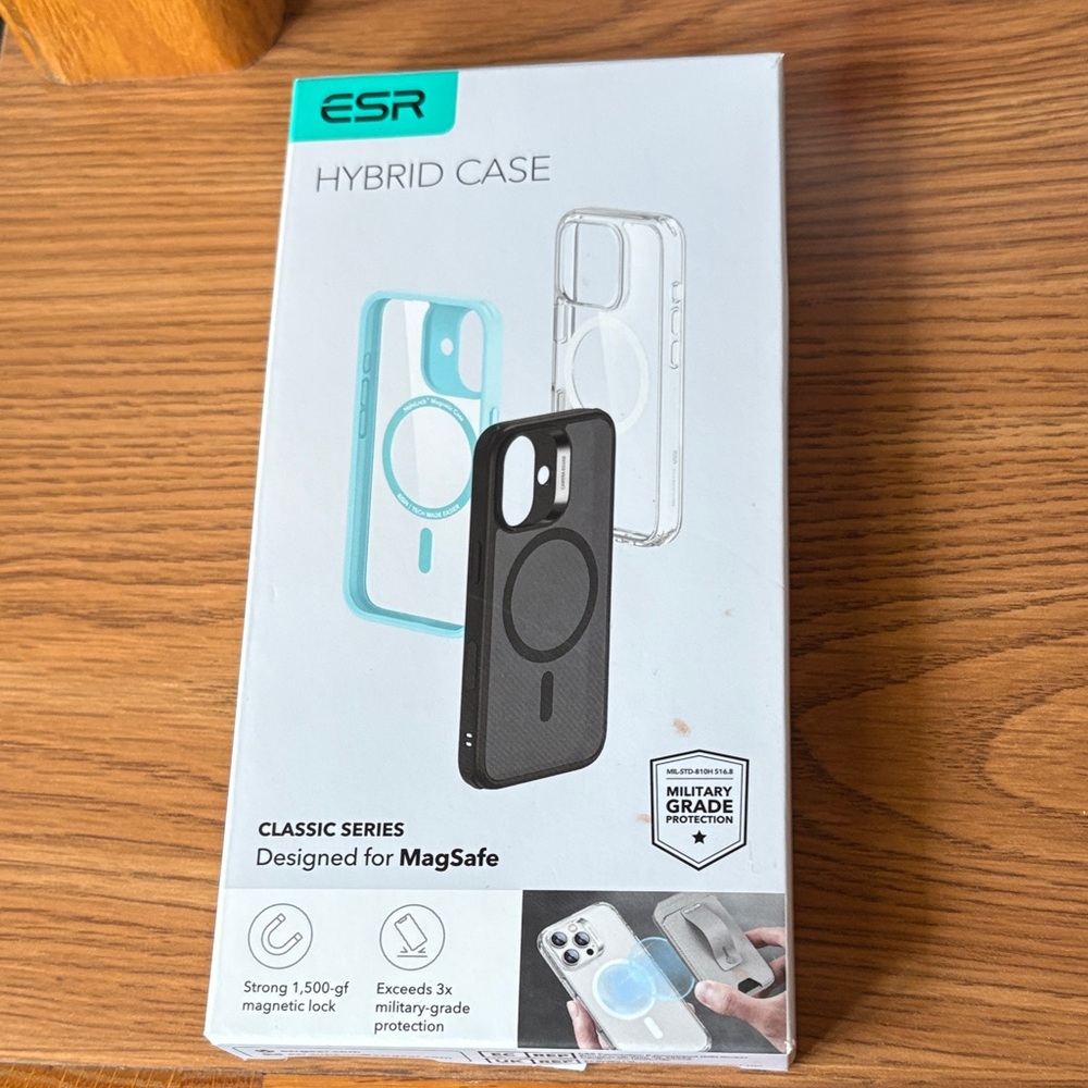 ESR Clear Hybrid Case for iPhone 16 Classic Series for MagSafe NWT
